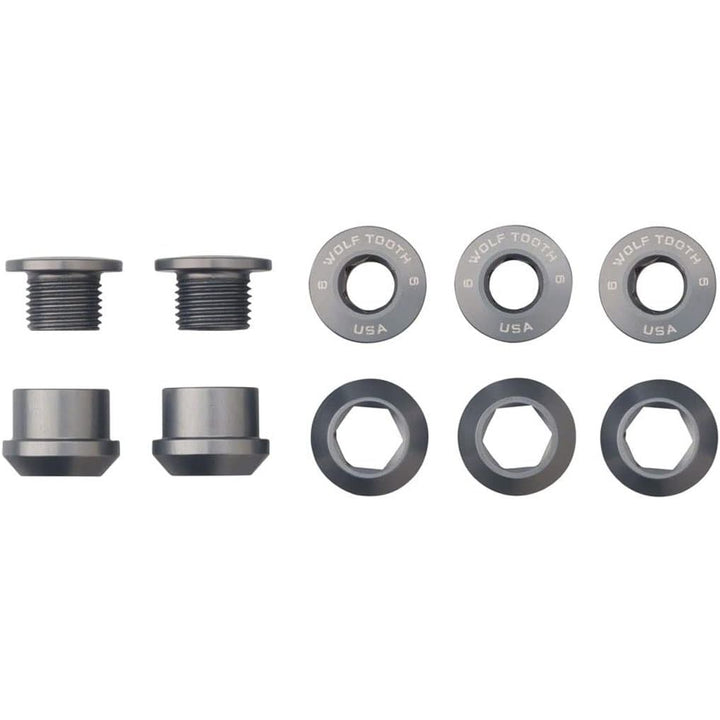Wolf Tooth Set of 5 Chainring Bolts + Nuts for 1X