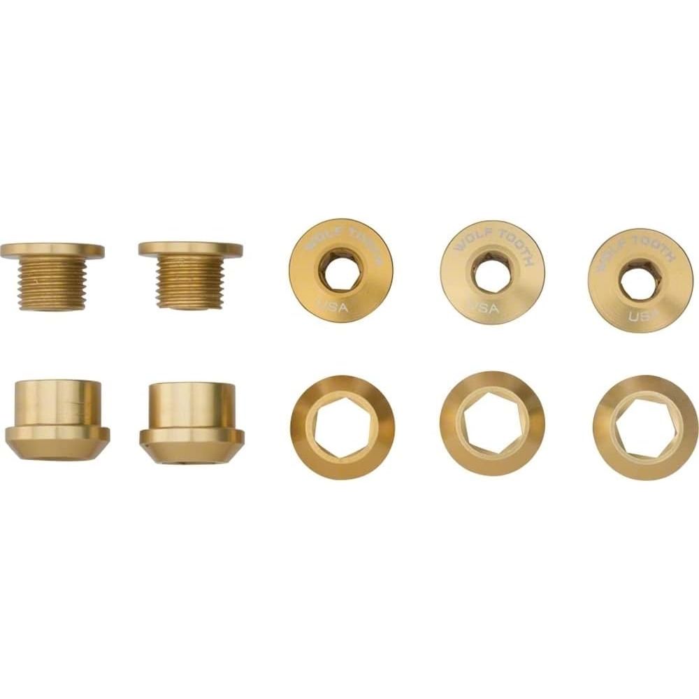 Wolf Tooth Set of 5 Chainring Bolts + Nuts for 1X