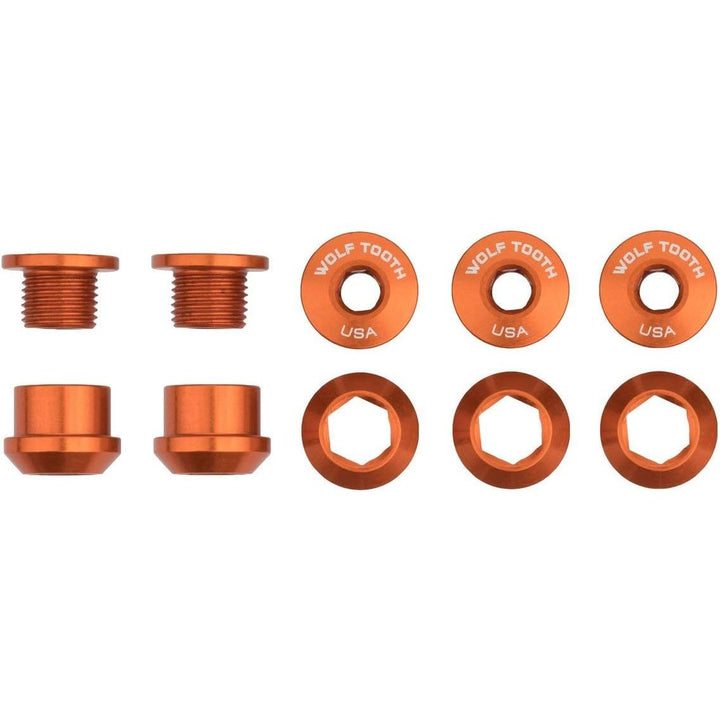 Wolf Tooth Set of 5 Chainring Bolts + Nuts for 1X