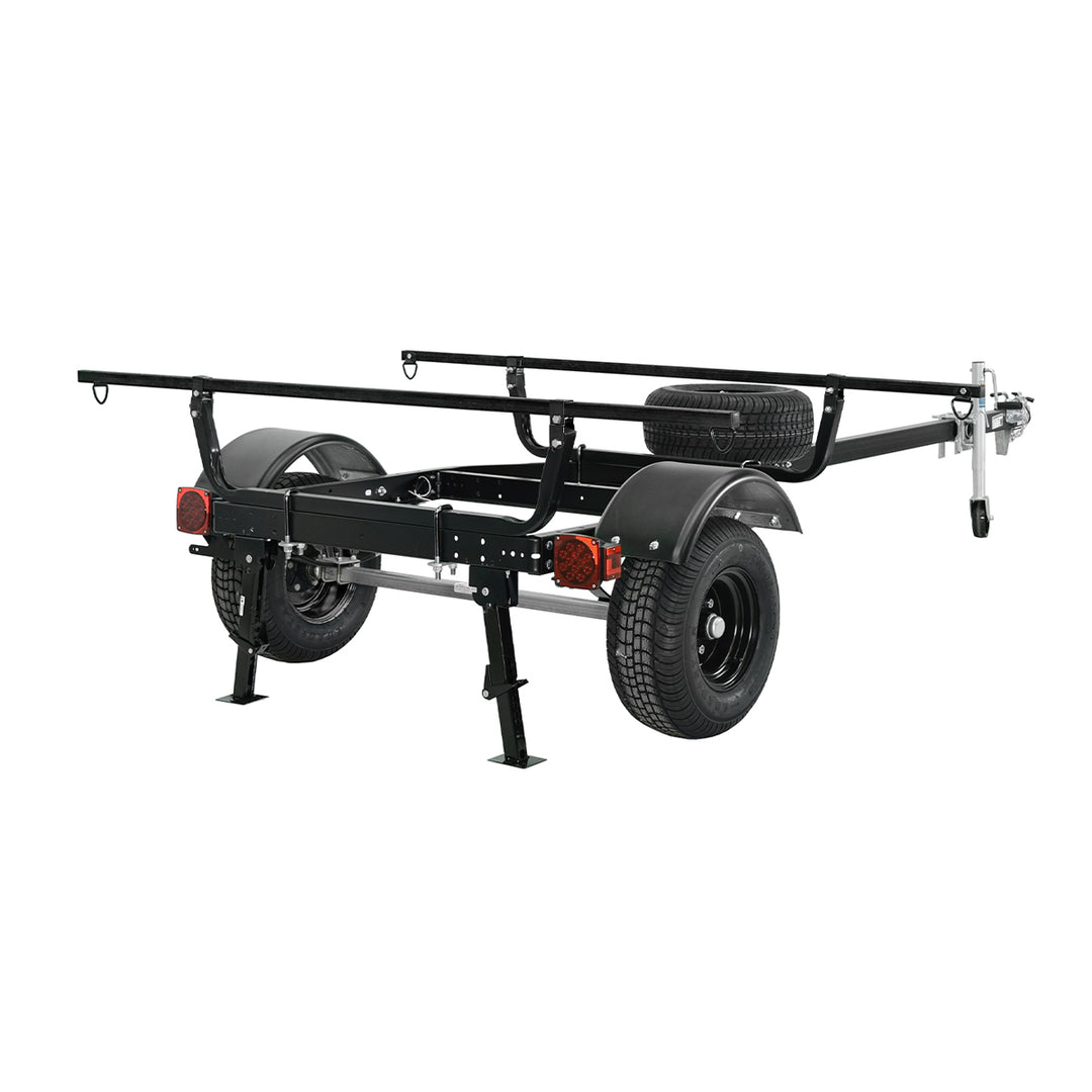Malone MicroSport Off-Road Overland Trailer Package (2 Stabilizing Jacks, Spare Tire, JackStand)