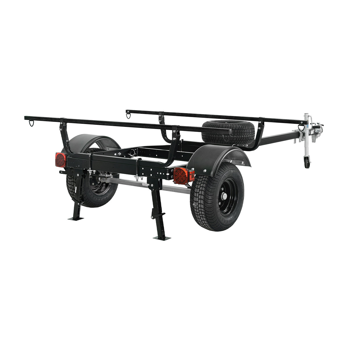Malone MicroSport Off-Road Overland Trailer Package (2 Stabilizing Jacks, Spare Tire, JackStand)