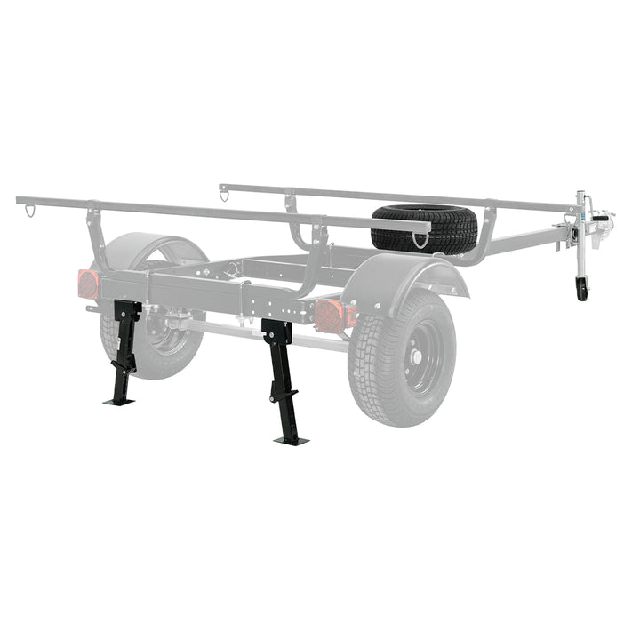 Malone MicroSport Off-Road Overland Trailer Package (2 Stabilizing Jacks, Spare Tire, JackStand)