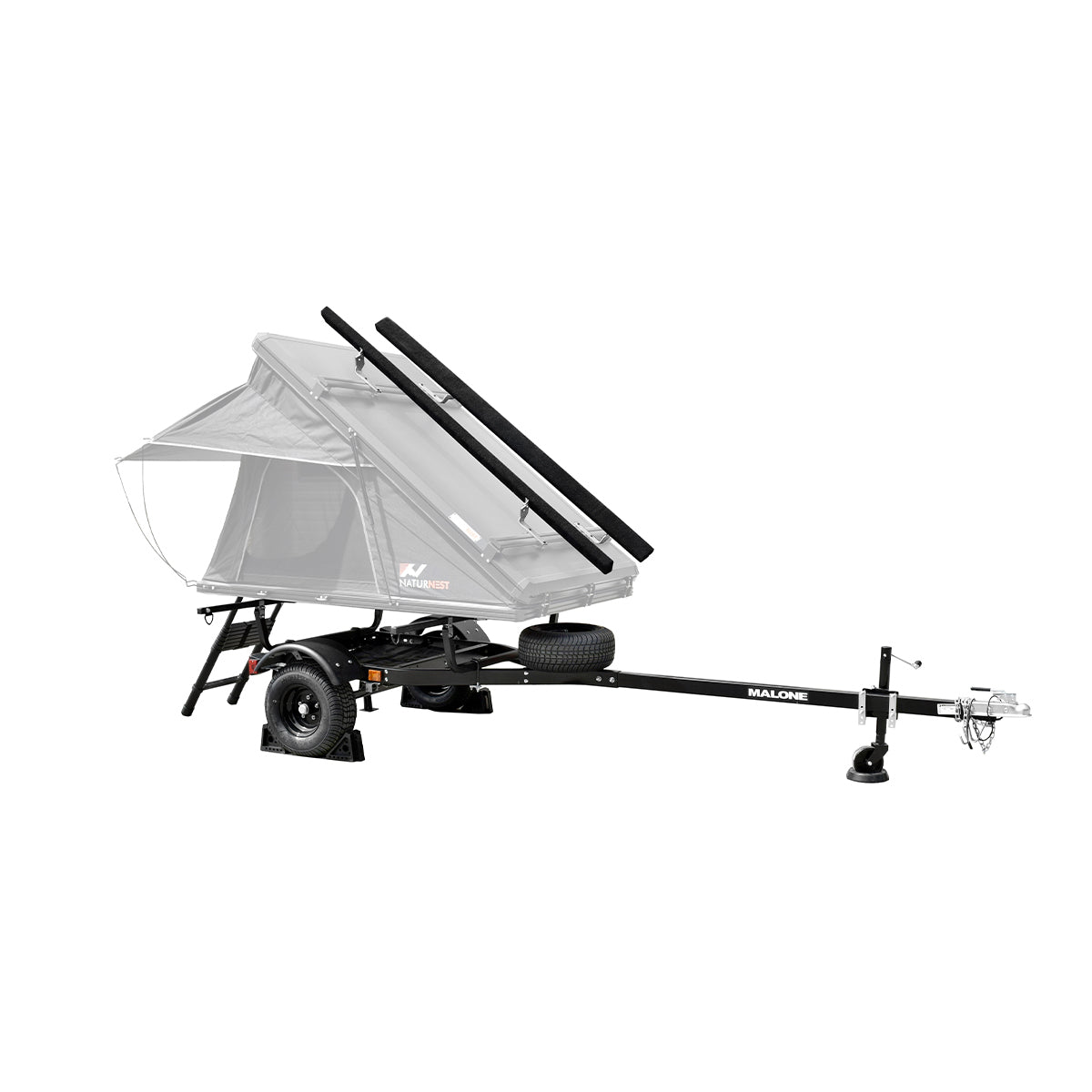 Malone MicroSport Overland Tent Trailer Package ( 2 Stabilizing Jacks, Spare Tire, JackStand, Bunk Kit)