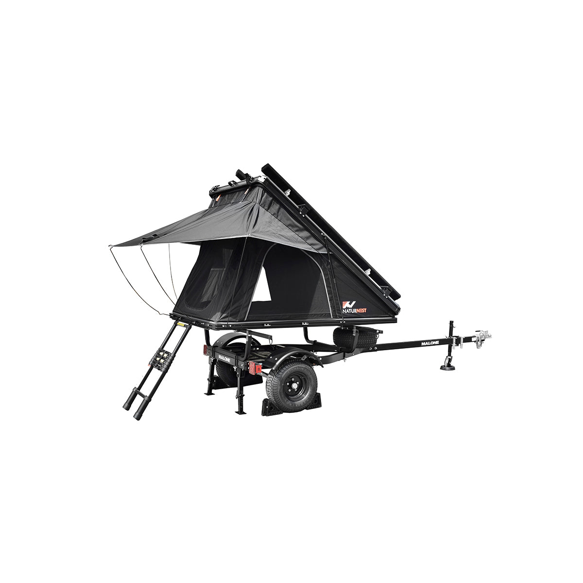 Malone MicroSport Overland Tent Trailer Package ( 2 Stabilizing Jacks, Spare Tire, JackStand, Bunk Kit)