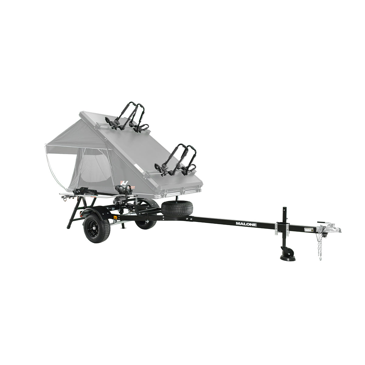 Malone MicroSport Overland Trailer Package (Rear Leveling Jacks, 2 Kayak Carriers, 2 Bike Carriers)
