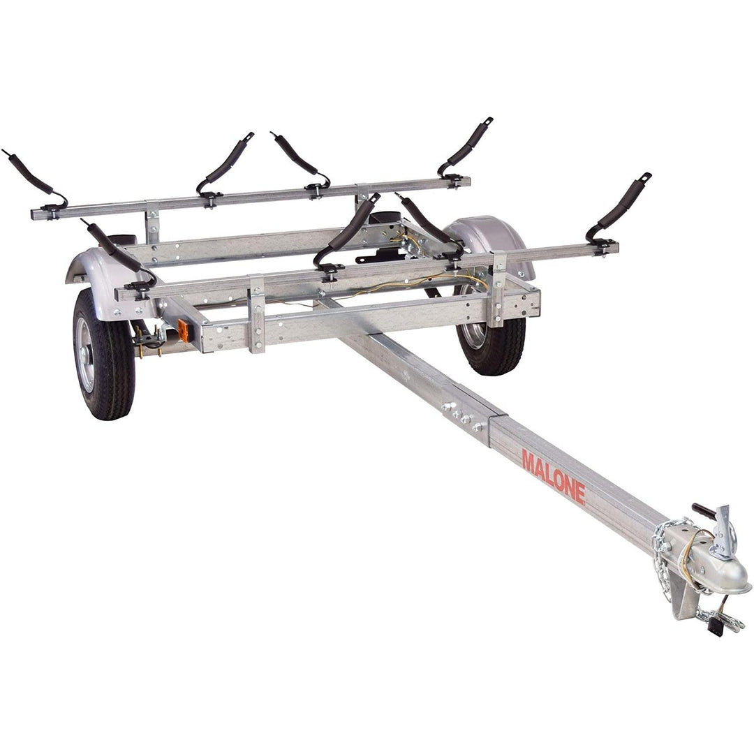 Malone EcoLight 2 Kayak Trailer Package (2 V-Racks)