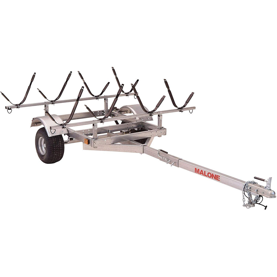 Malone XtraLight LowMax 4 Kayak Trailer Package (4 J-Racks)(Discontinued)