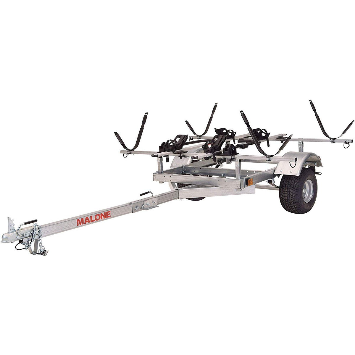 Malone XtraLight LowMax 2 Kayak/2 Bike Trailer Package (2 J-Racks and 2 Bike Racks)(Discontinued)