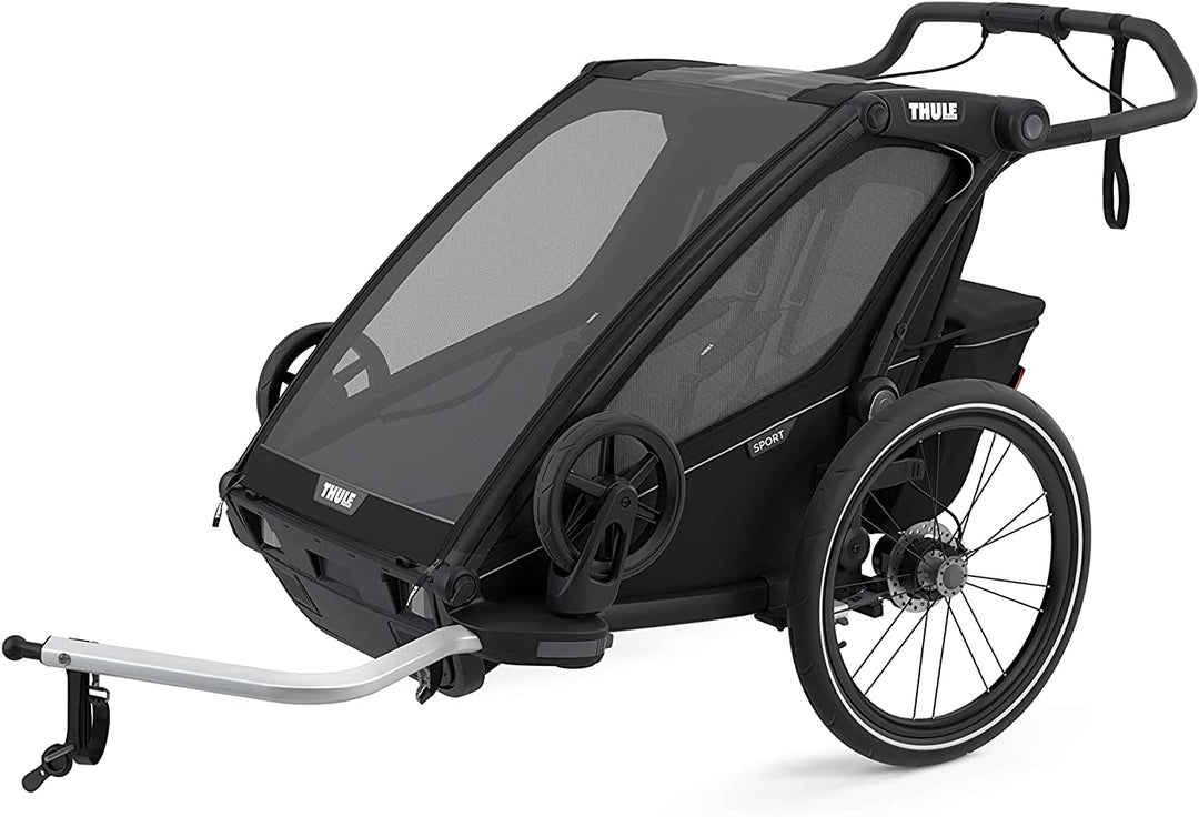 Thule Chariot Sport Stroller - Black/Black Frame - Double - Used - Acceptable