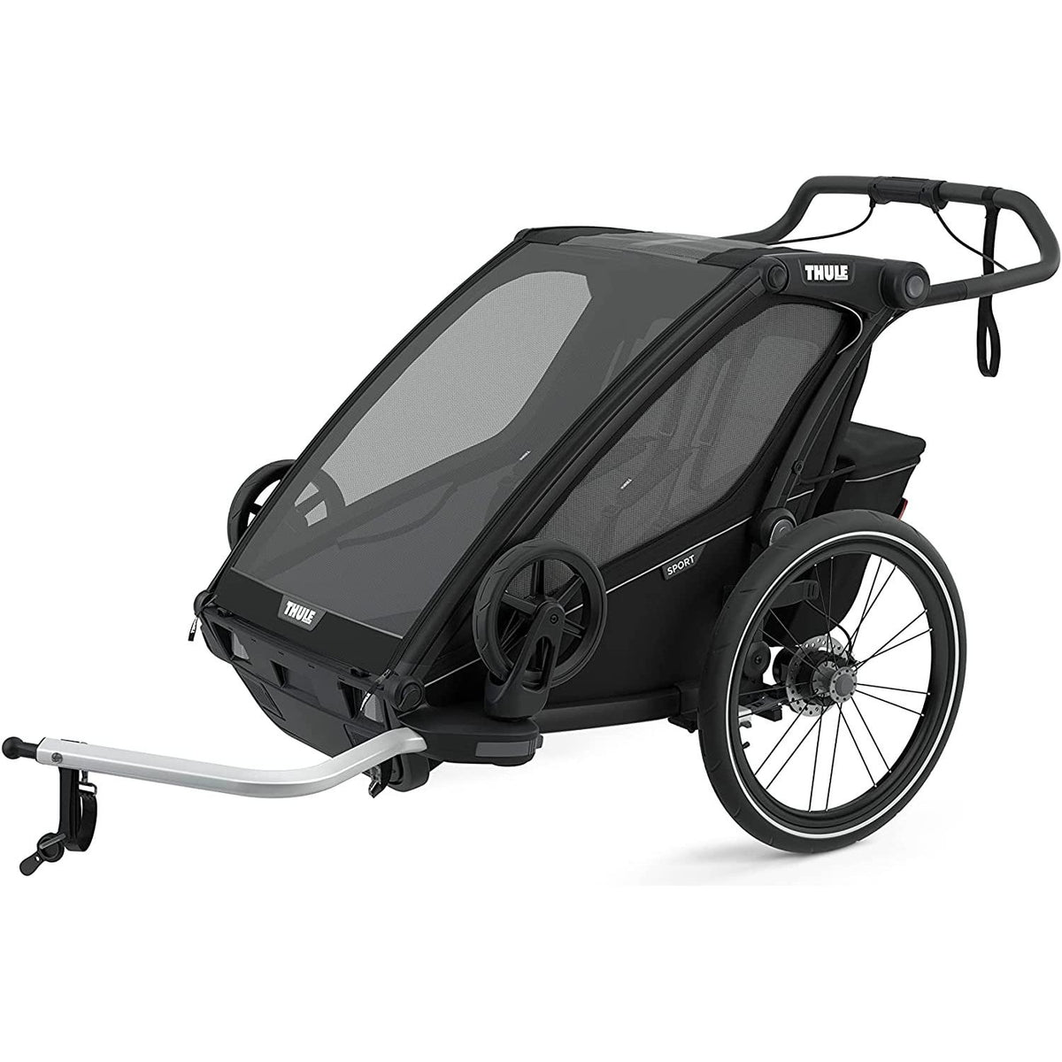 Thule Chariot Sport Stroller - Black/Black Frame - Double - Used - Acceptable