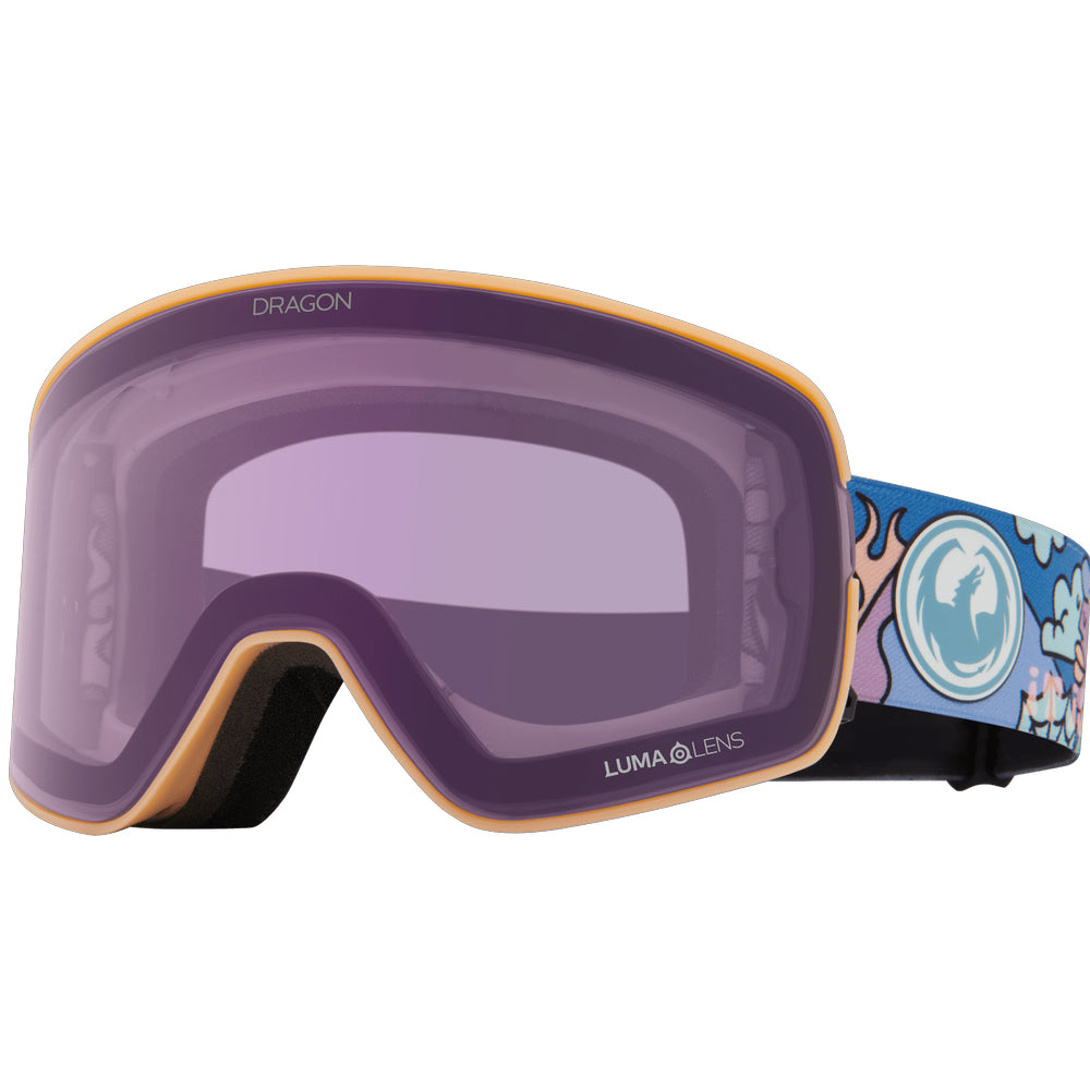 Dragon NFX2 Old Skool Goggles Lumalens Red Ion + Light Rose 2026