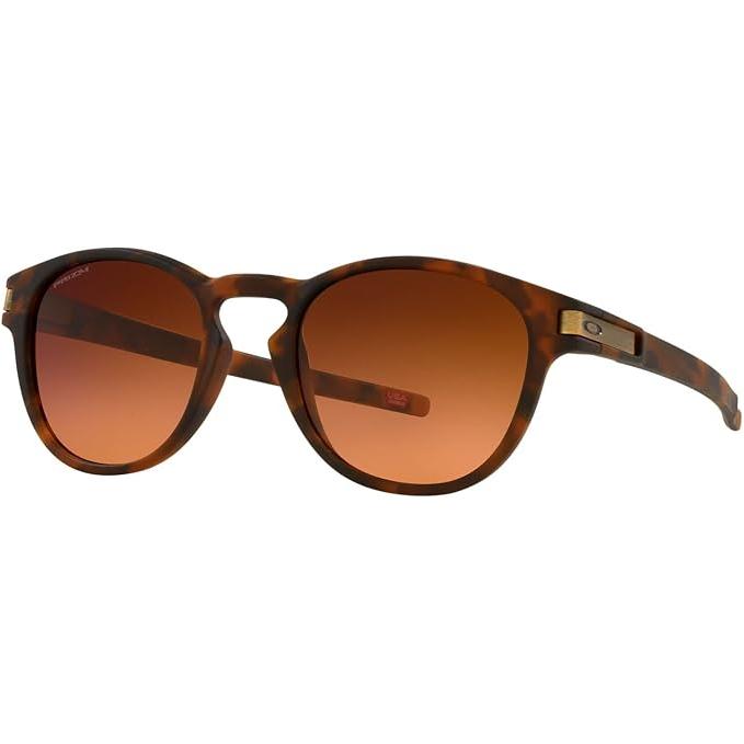 Oakley OO9265 Men's Latch Prizm Polarised Oval Sunglasses, Matte Grey  Ink/Mirror Blue at John Lewis & Partners