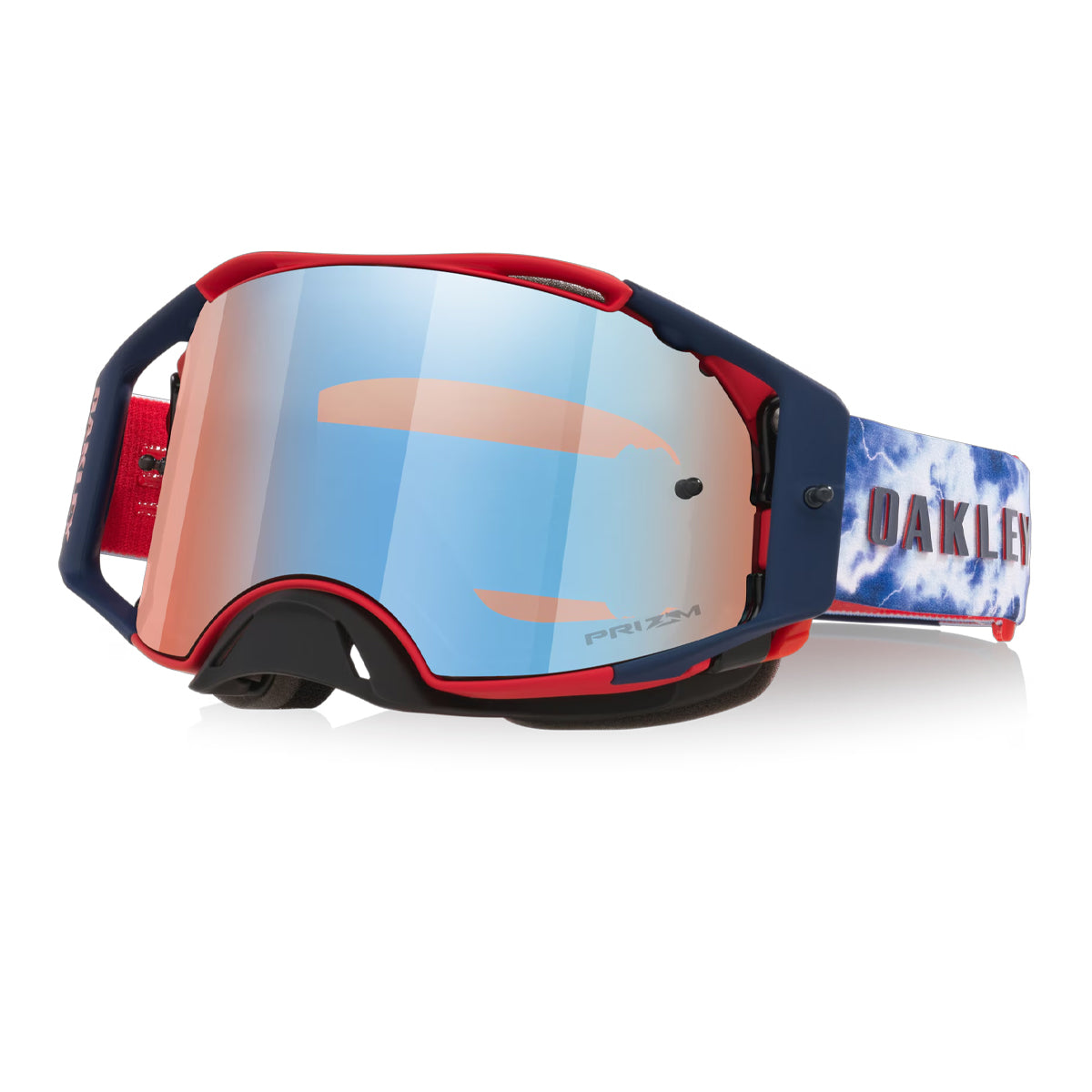 Oakley Airbrake MX Goggles, Tuff Blocks Gunmetal Black / Dark Grey