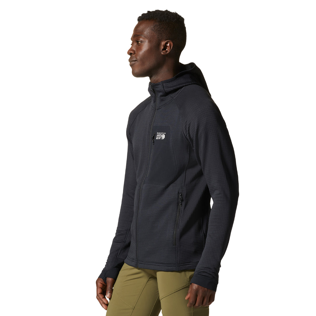 Mountain Hardwear Men's Polartec Power Grid Full Zip Hoody