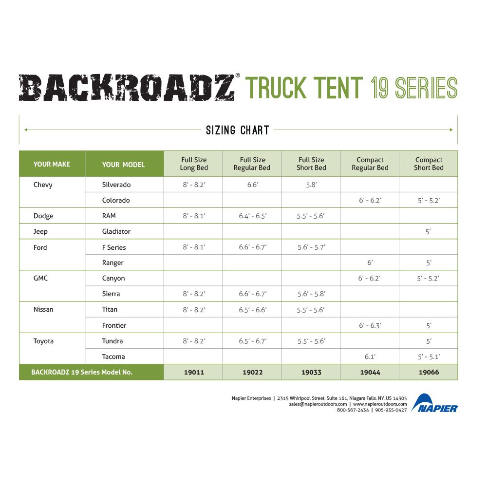 Napier Backroadz Truck Tent