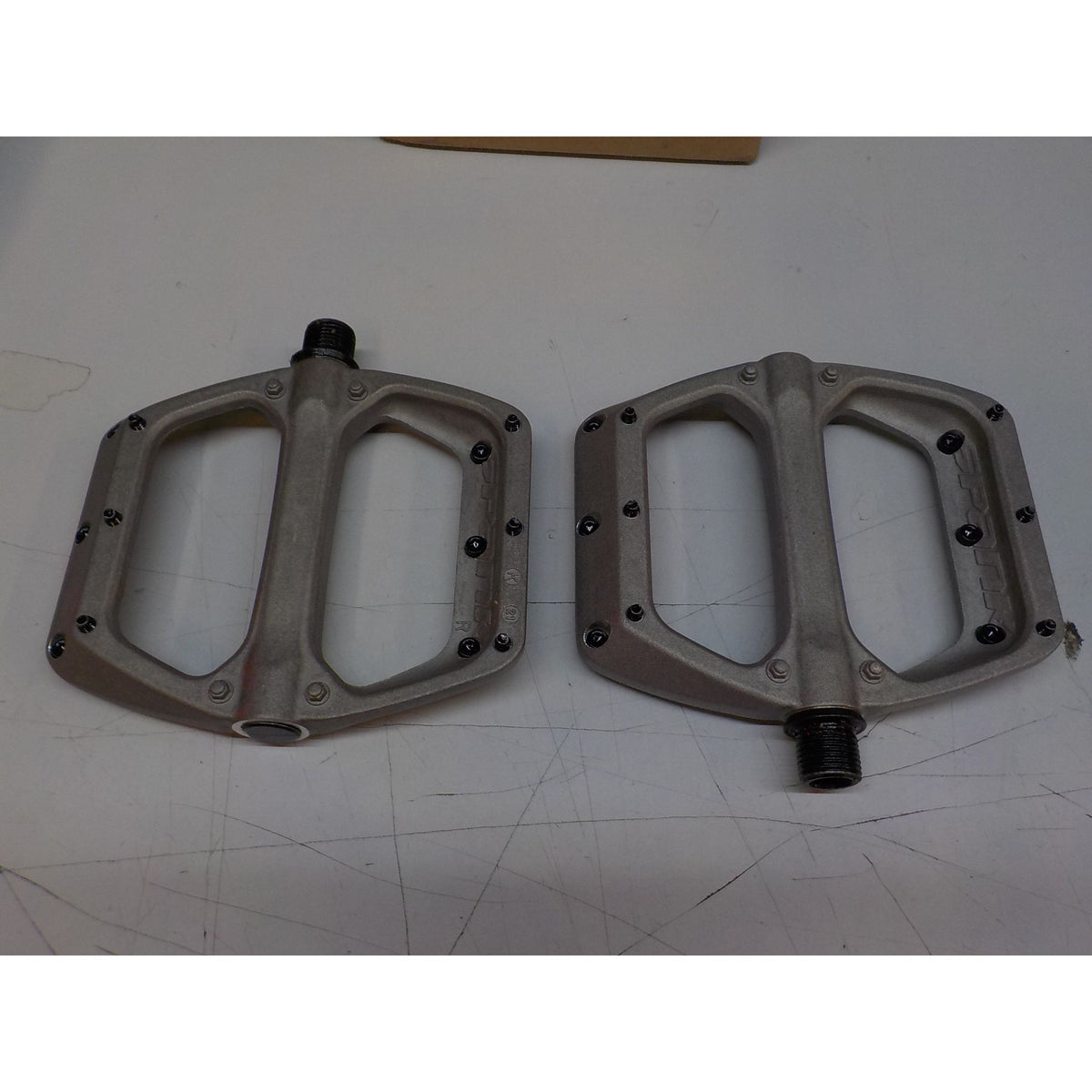 Spank Spoon DC Pedals - Raw Silver - Used - Acceptable
