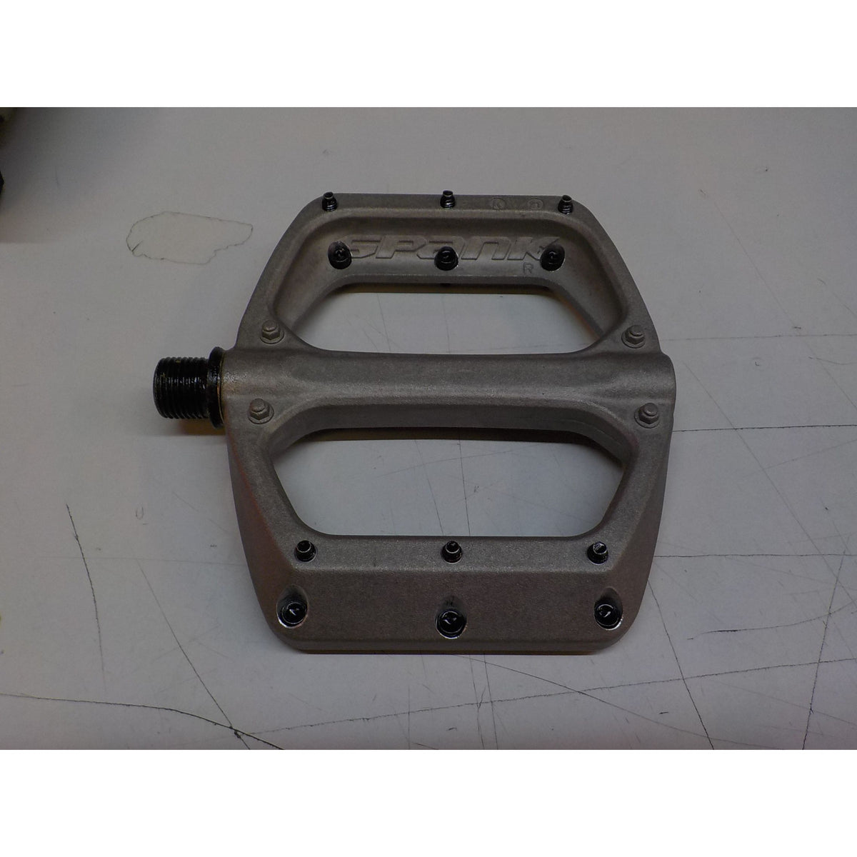 Spank Spoon DC Pedals - Raw Silver - Used - Acceptable