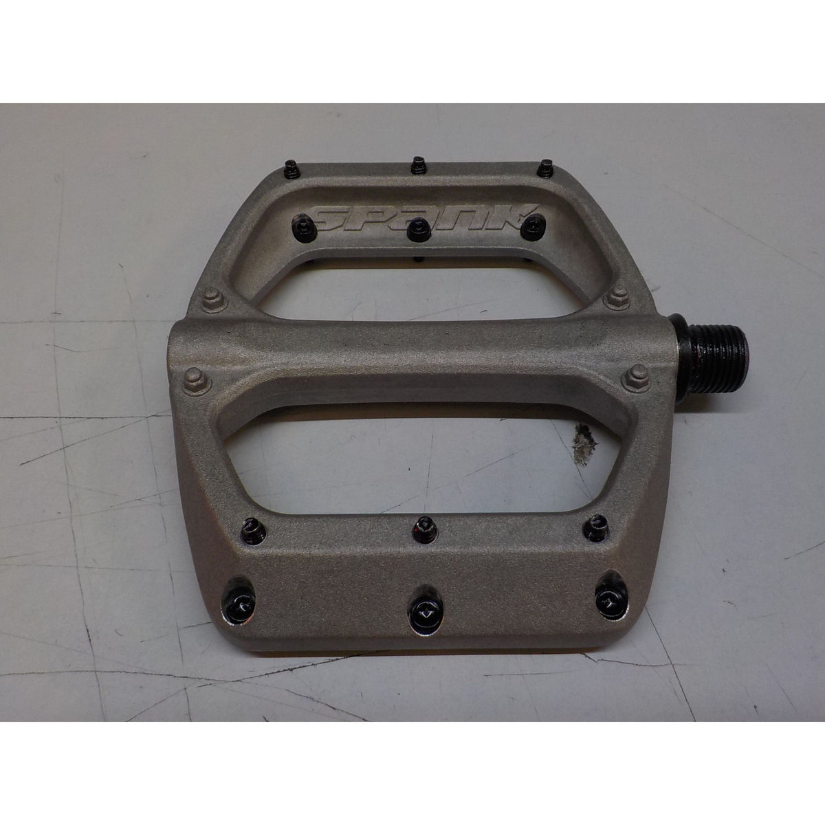 Spank Spoon DC Pedals - Raw Silver - Used - Acceptable