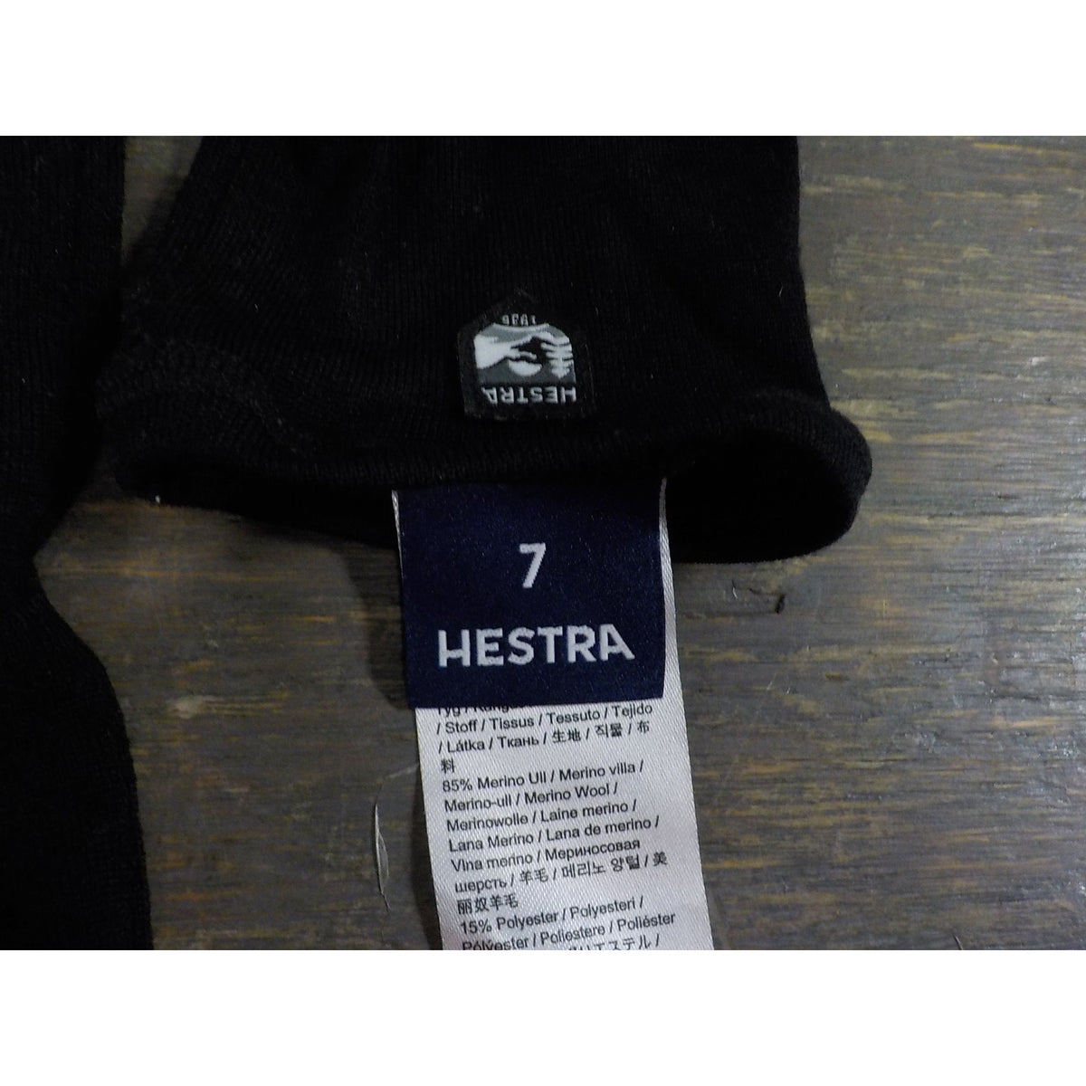 Hestra Merino Wool Liner Long Glove - Black - 7 - Used - Acceptable