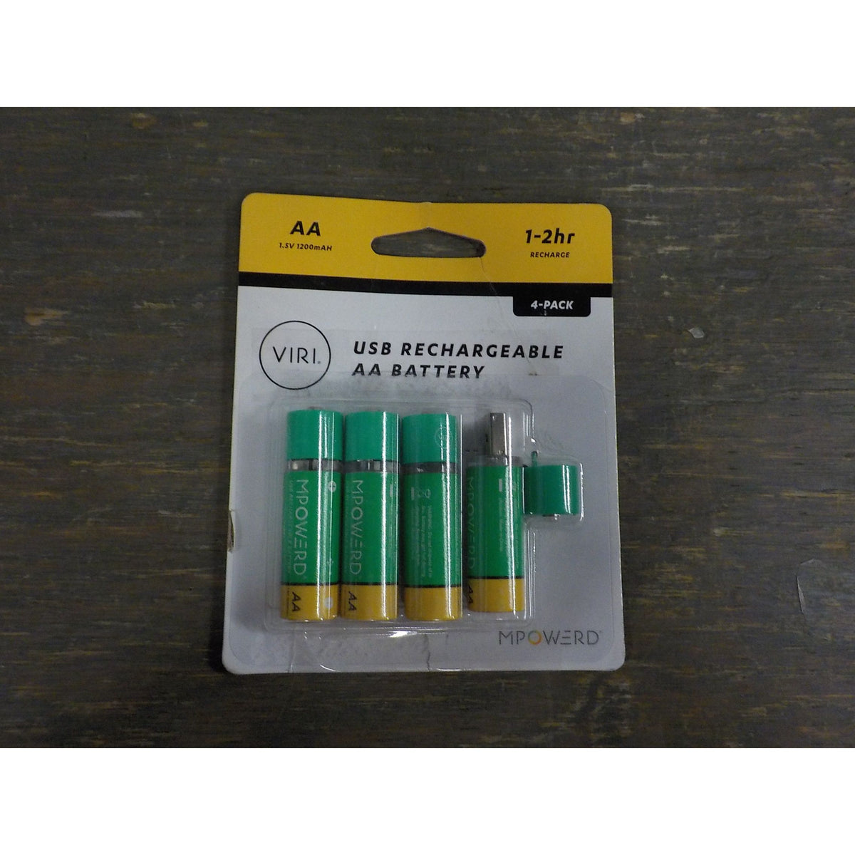 MPOWERD Rechargeable Batteries 4 Pack - Used - Acceptable