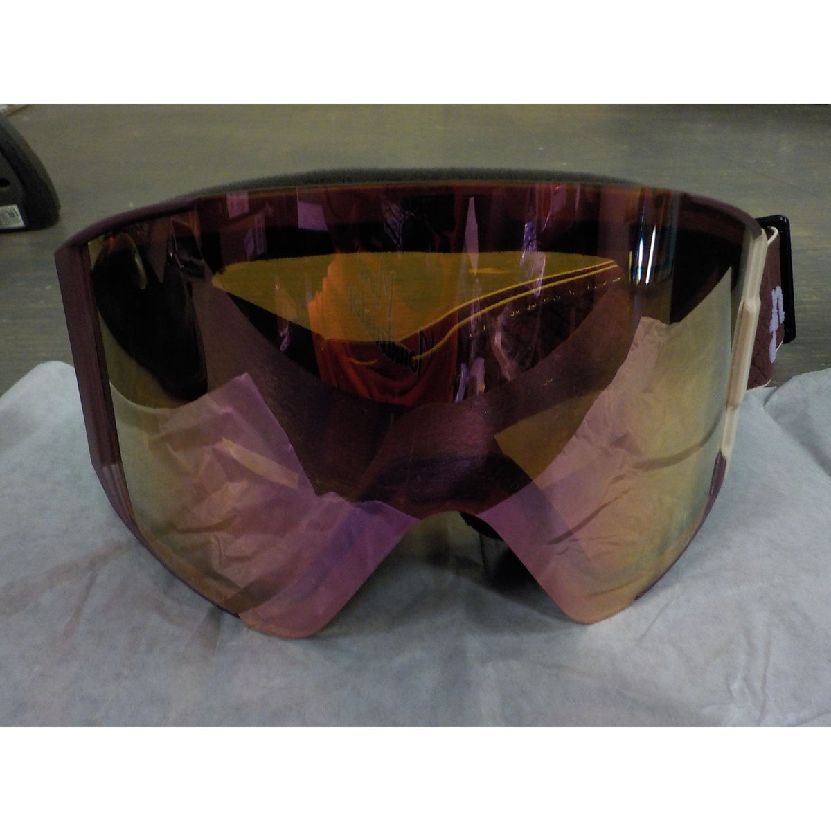 Anon Sync Goggles + Bonus Lens + MFI Face Mask - Deep Cherry; Perceive Cloudy Pink + Perceive Variable Blue - Used - Acceptable