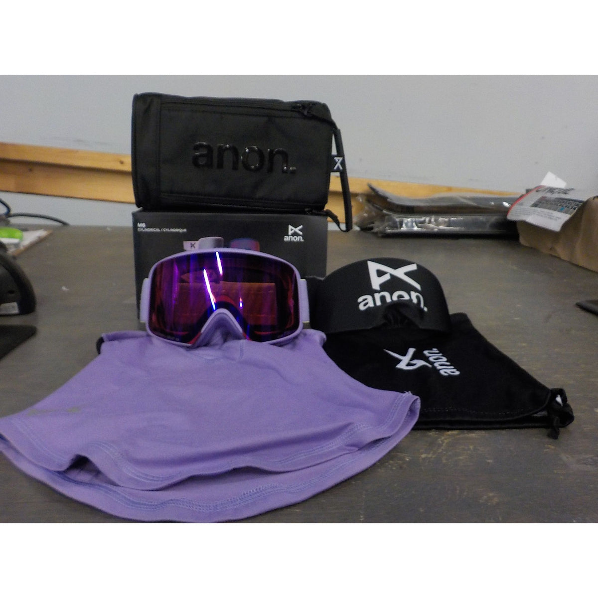 Anon M6 Goggles - Hyper Lilac; Perceive Sunny Onyx + Perceive Variable Violet - Used - Acceptable
