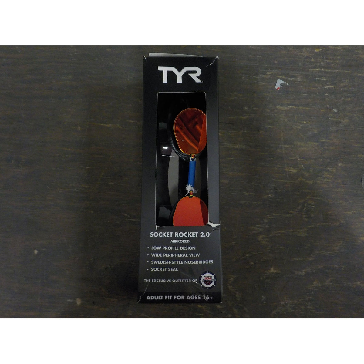 TYR Socket Rockets 2.0 Mirrored Adult Goggles - Metallic Fire - Used - Acceptable