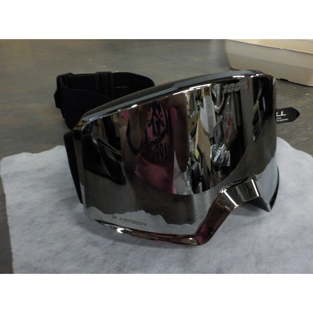 100% Norg Hiper Goggle - Black/Silver; Mirror Silver - Used - Acceptable
