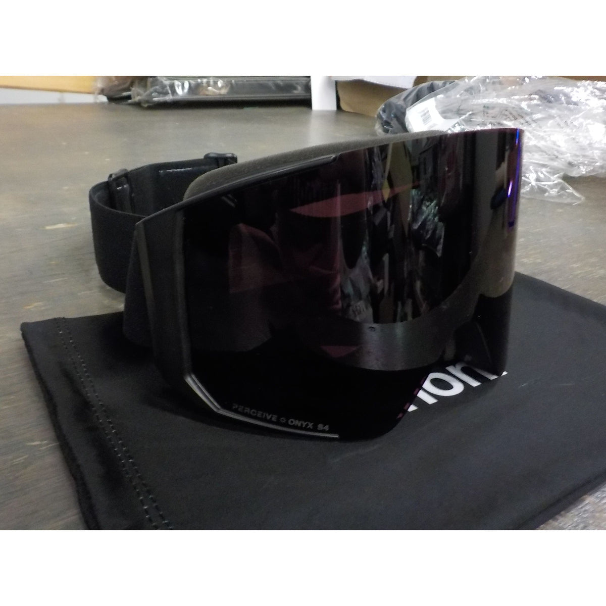 Anon Sync Goggles + Bonus Lens + MFI Face Mask - Smoke; Perceive Sunny Onyx + Perceive Variable Violet - Used - Acceptable