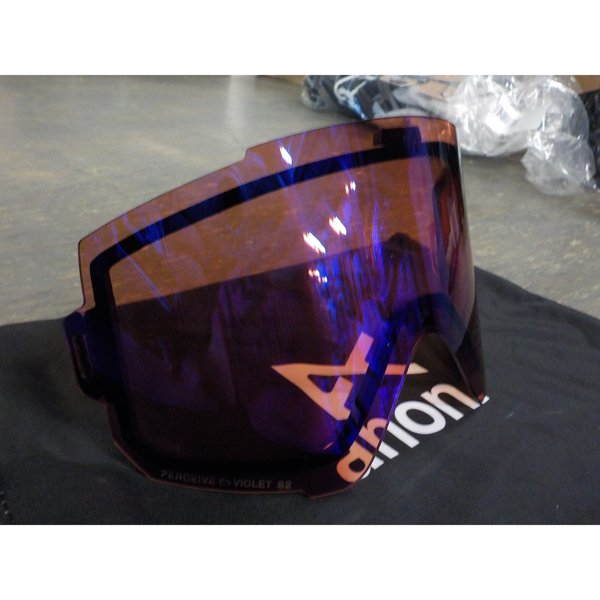 Anon Sync Goggles + Bonus Lens + MFI Face Mask - Smoke; Perceive Sunny Onyx + Perceive Variable Violet - Used - Acceptable