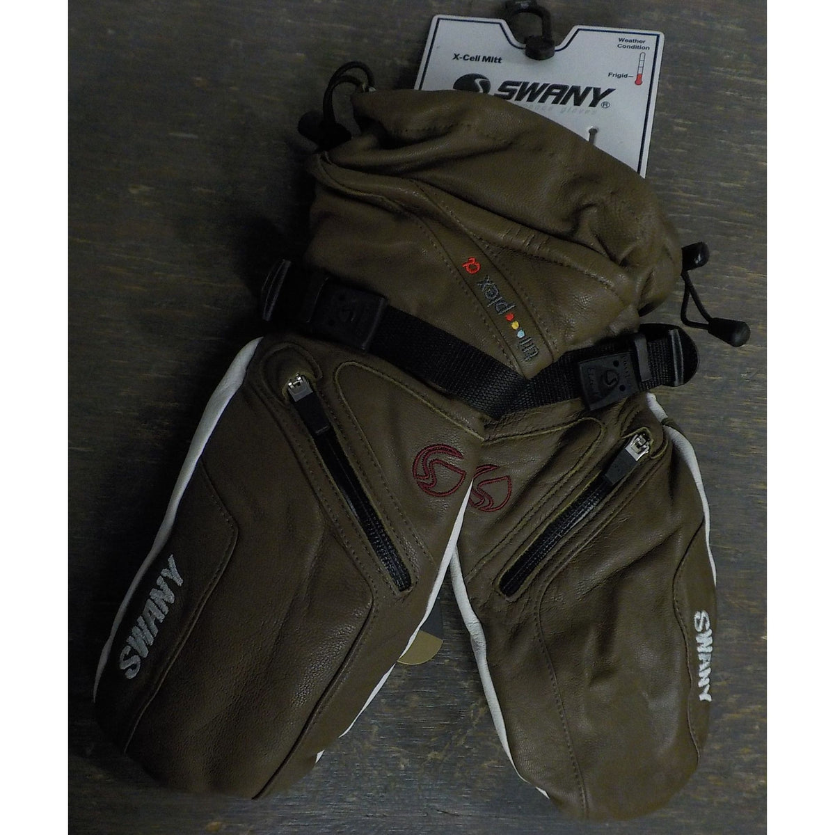 Swany Men's X-Cell Mitt - Mil Olive/Sil White - Medium - Used - Acceptable