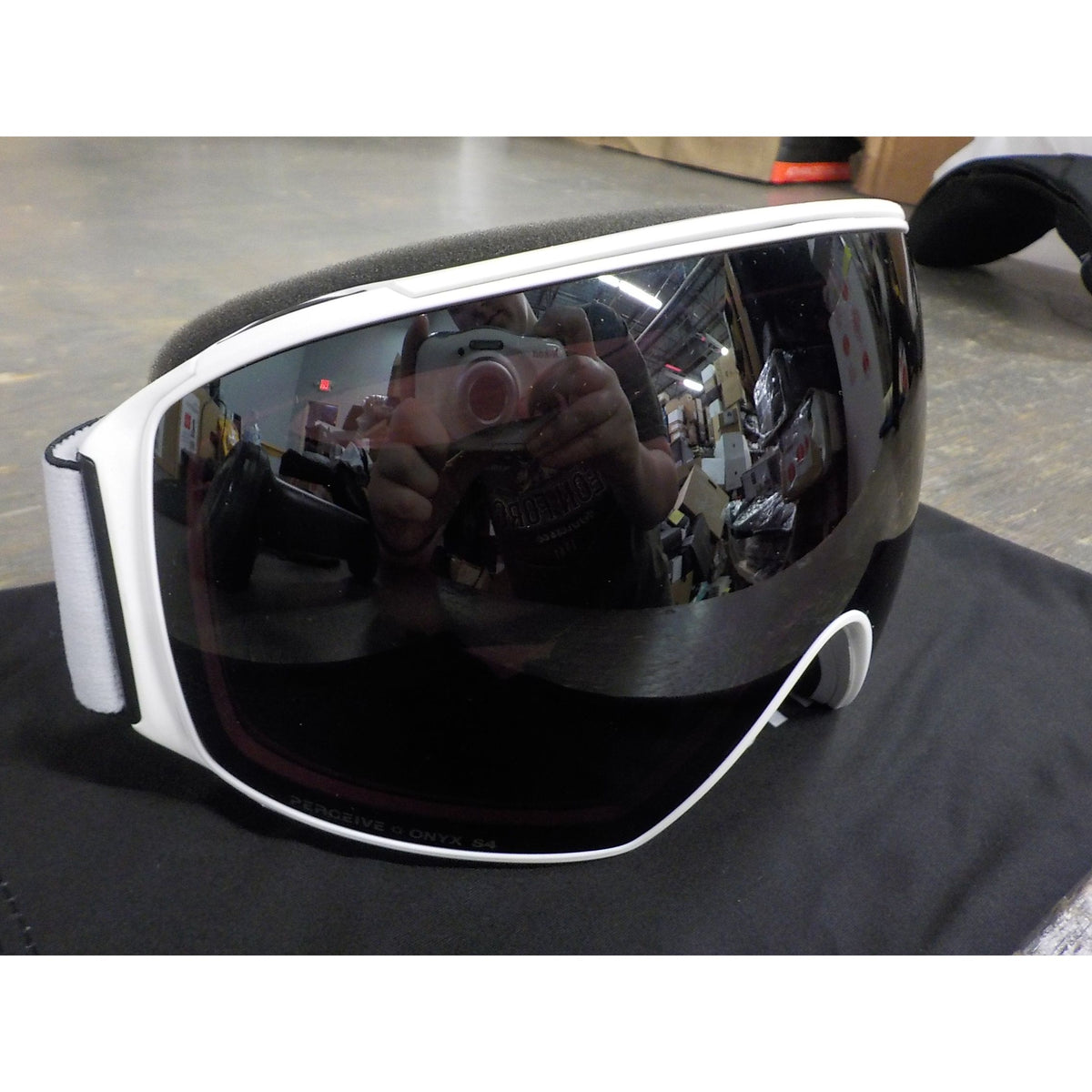 Anon M4 Toric + Bonus Lens + MFI, Low Bridge Fit - White; Perceive Sunny Onyx + Perceive Vari Violet - Used - Acceptable