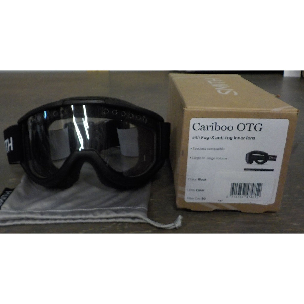 Smith Optics Cariboo OTG Goggles - Black; Clear - Used - Acceptable