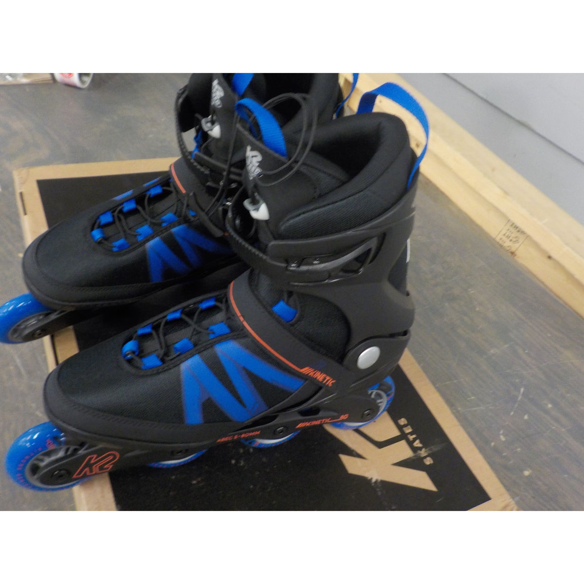 K2 Men's Kinetic 80 Pro Inline Skates - Blue/Red - 11.5 - Used