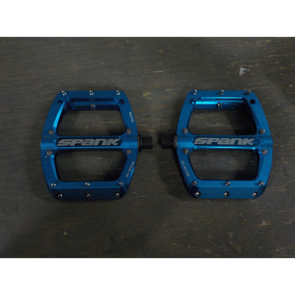 Spank Spoon 100 Pedals - Blue - Used - Acceptable