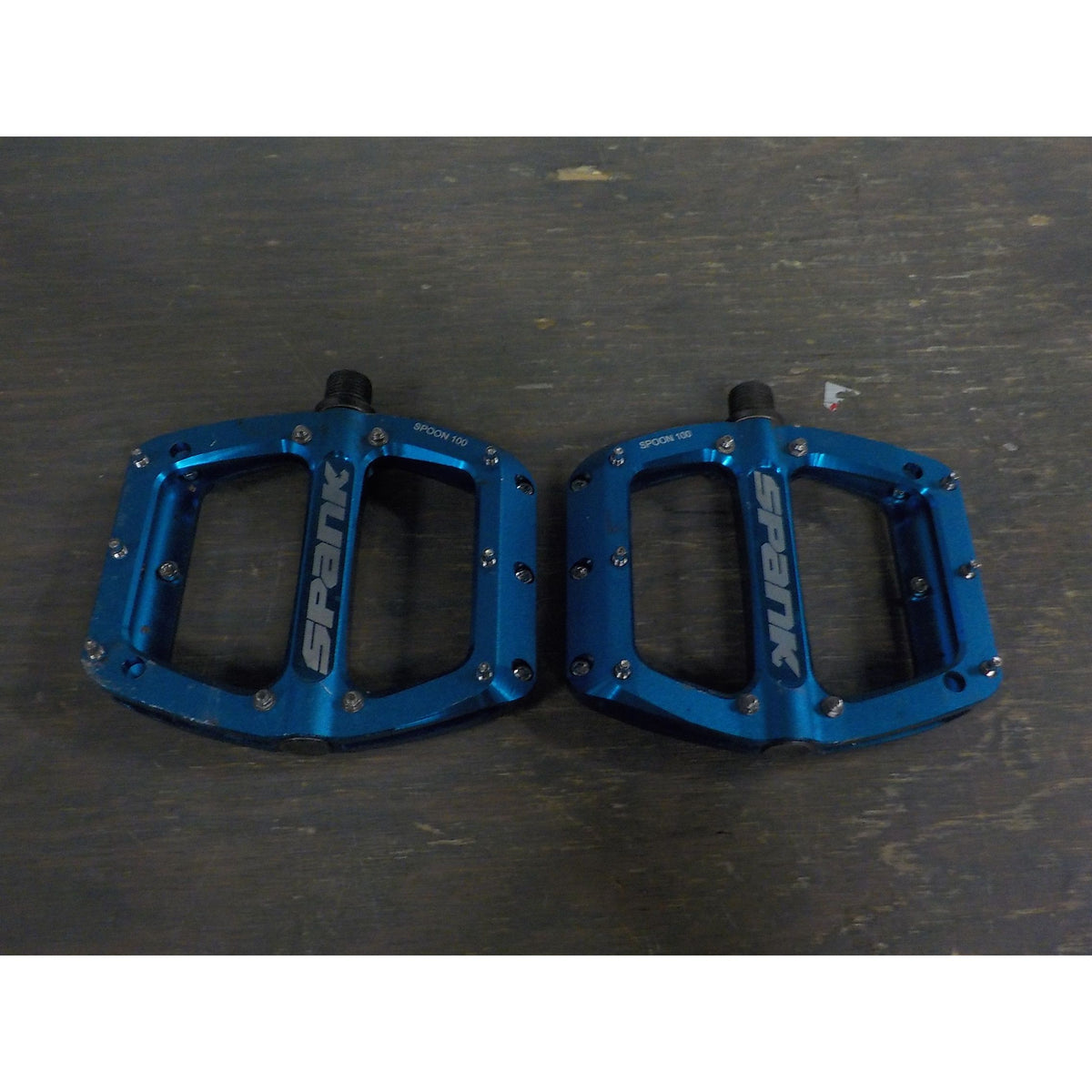 Spank Spoon 100 Pedals - Blue - Used - Acceptable