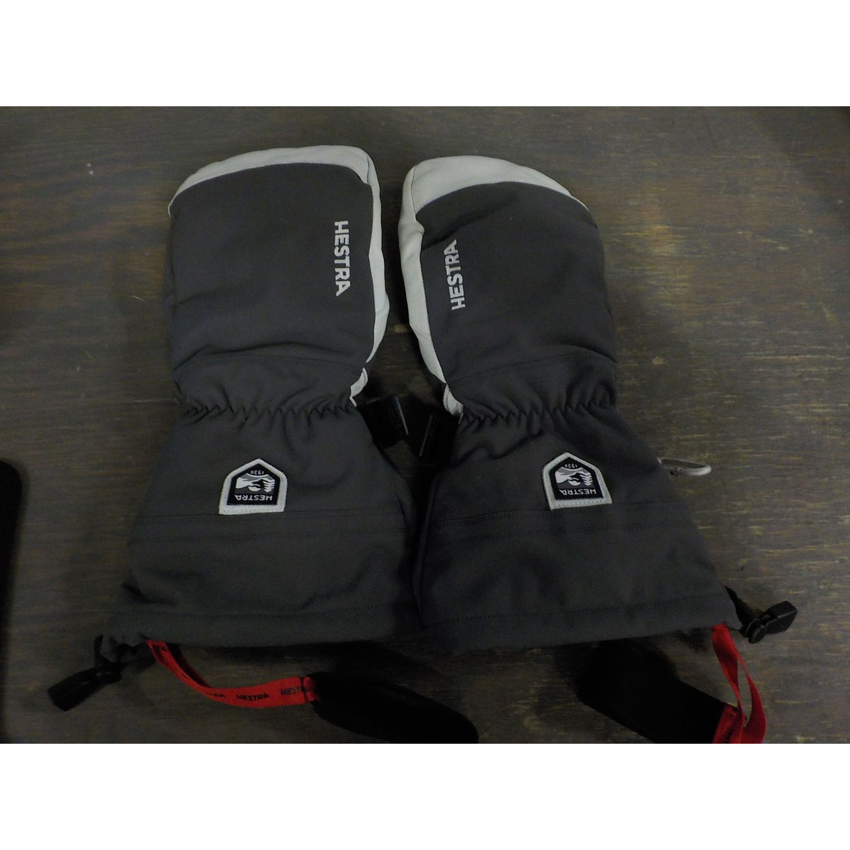 Hestra Army Leather Heli Ski Mitt - Grey - 11 - Used - Acceptable