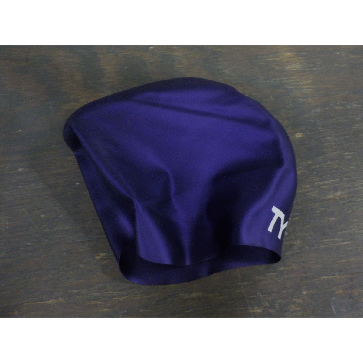 TYR Sport Long Hair Silicone Swim Cap - Purple - Used - Acceptable