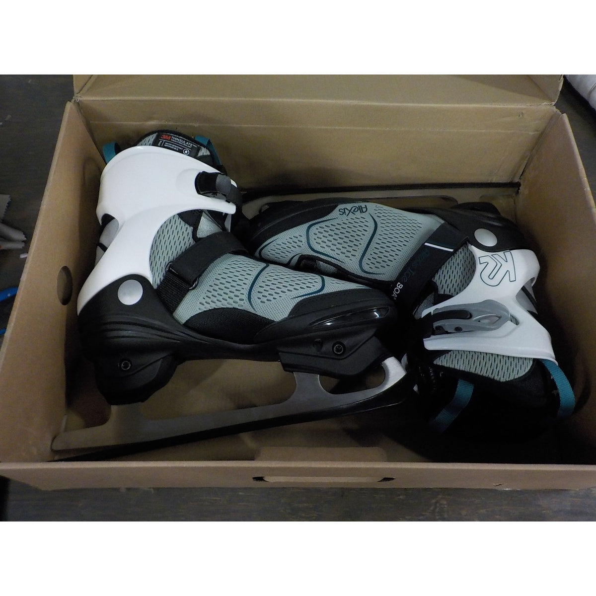 K2 Women's Alexis Ice BOA Figure Blade Skates - Gray Blue - 9 - Used - Acceptable
