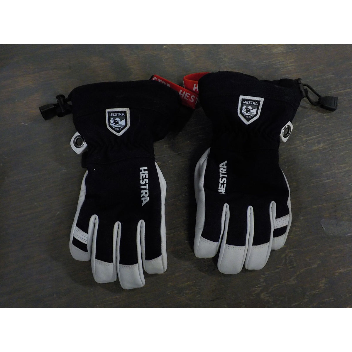 Hestra Kids' Army Leather Heli Ski Glove - Black - 6 - Used - Acceptable