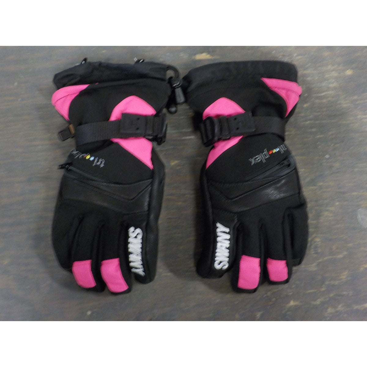Swany Junior X-Change Glove - Black/Magenta - Medium - Used - Acceptable
