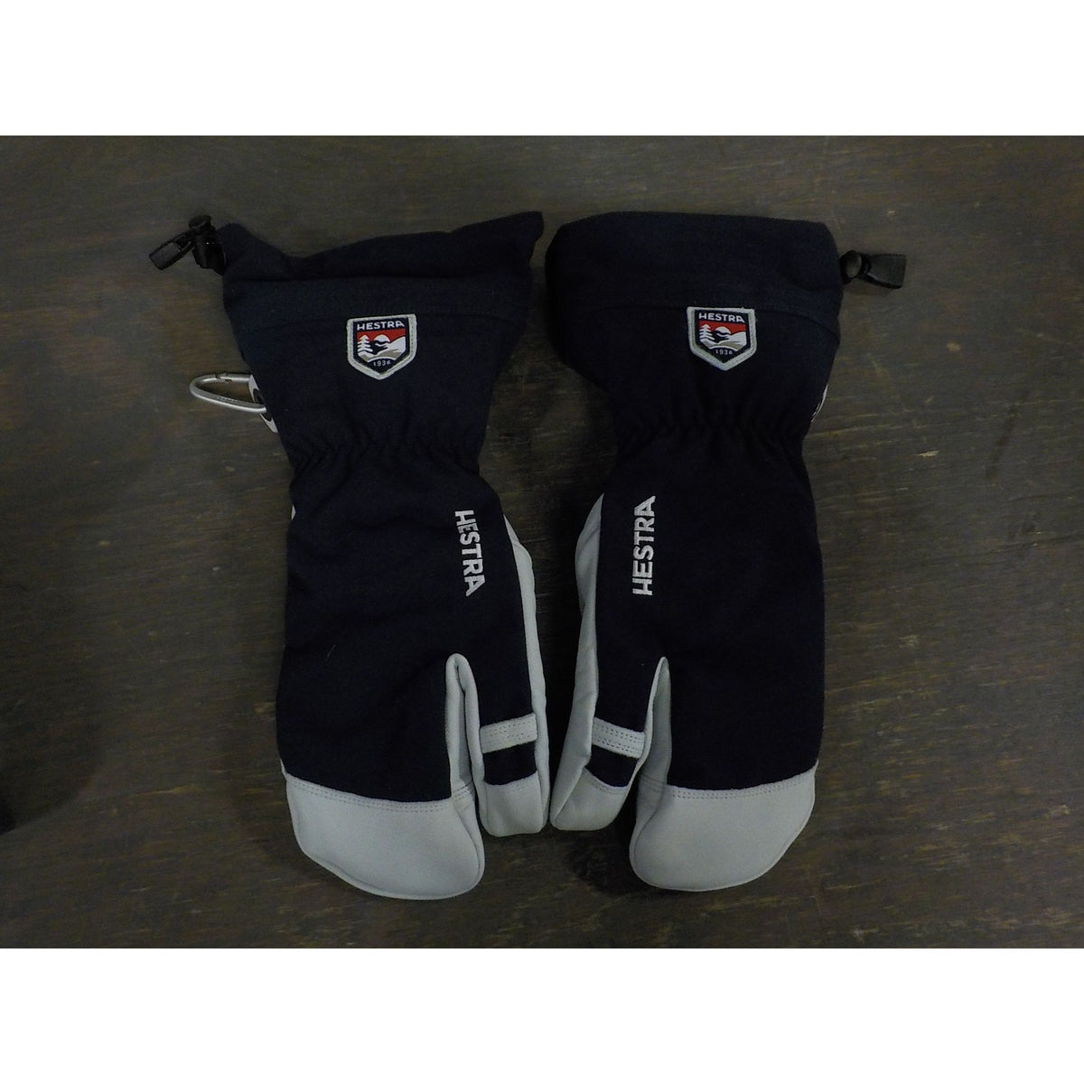 Hestra Army Leather Heli Ski 3-finger Glove - Navy - 8 - Used - Acceptable