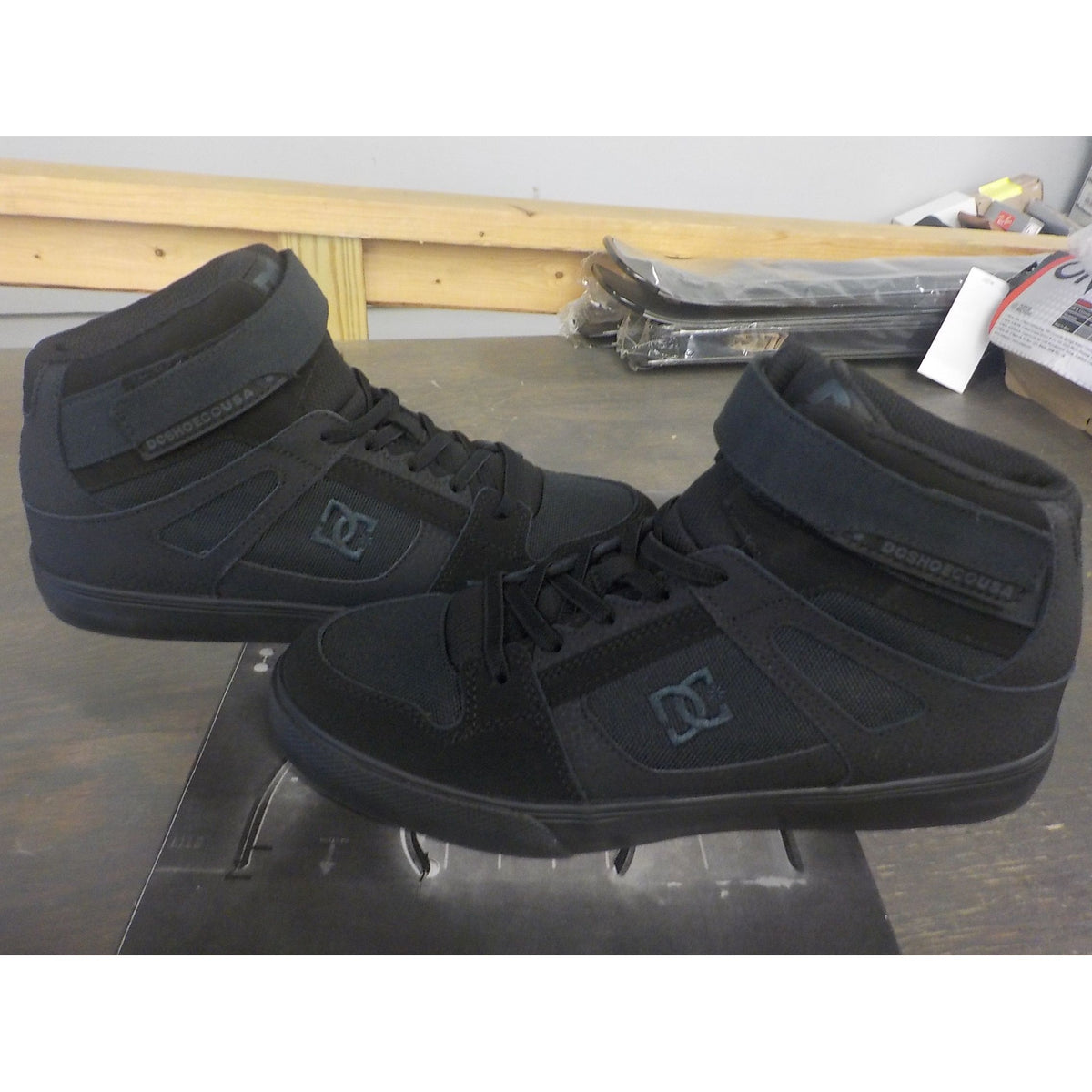 DC Youth Pure High-Top EV Shoes - Black/Black/Black - 7 - Used - Acceptable