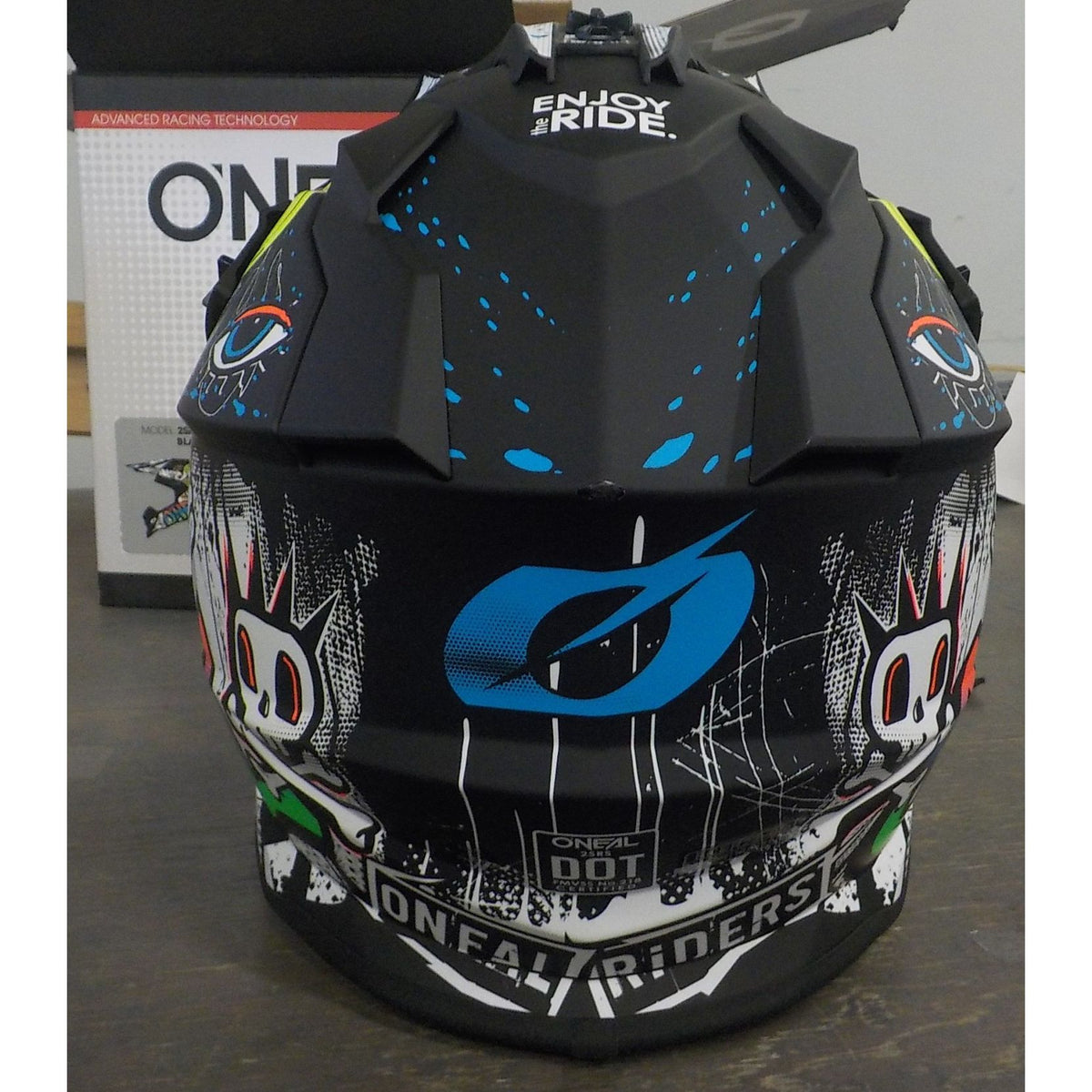 O'Neal 2 SRS Rancid Helmet - Black/White - Medium - Used - Acceptable
