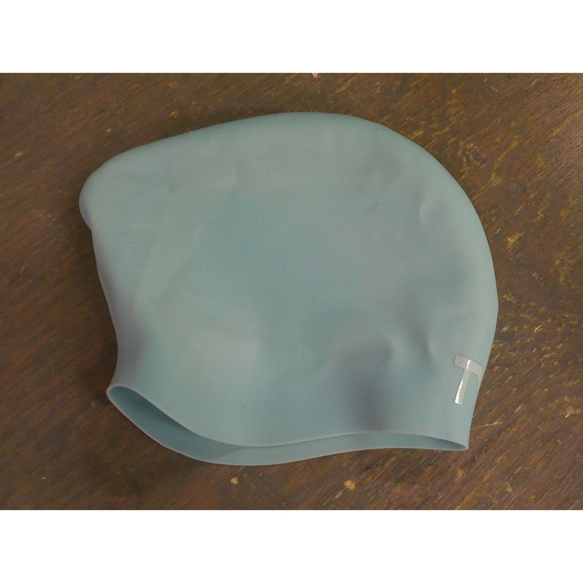 TYR Sport Long Hair Silicone Swim Cap - Light Blue - Used - Acceptable