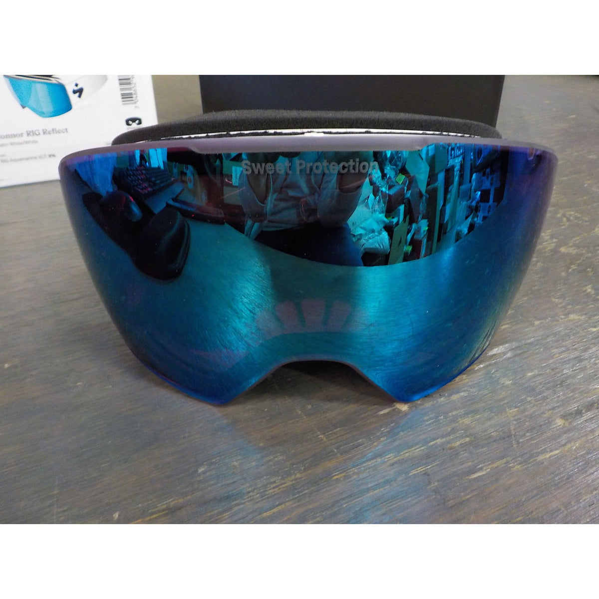 Sweet Protection Connor RIG Reflect Goggles - RIG Aquamarine; Satin White/White - Used - Acceptable