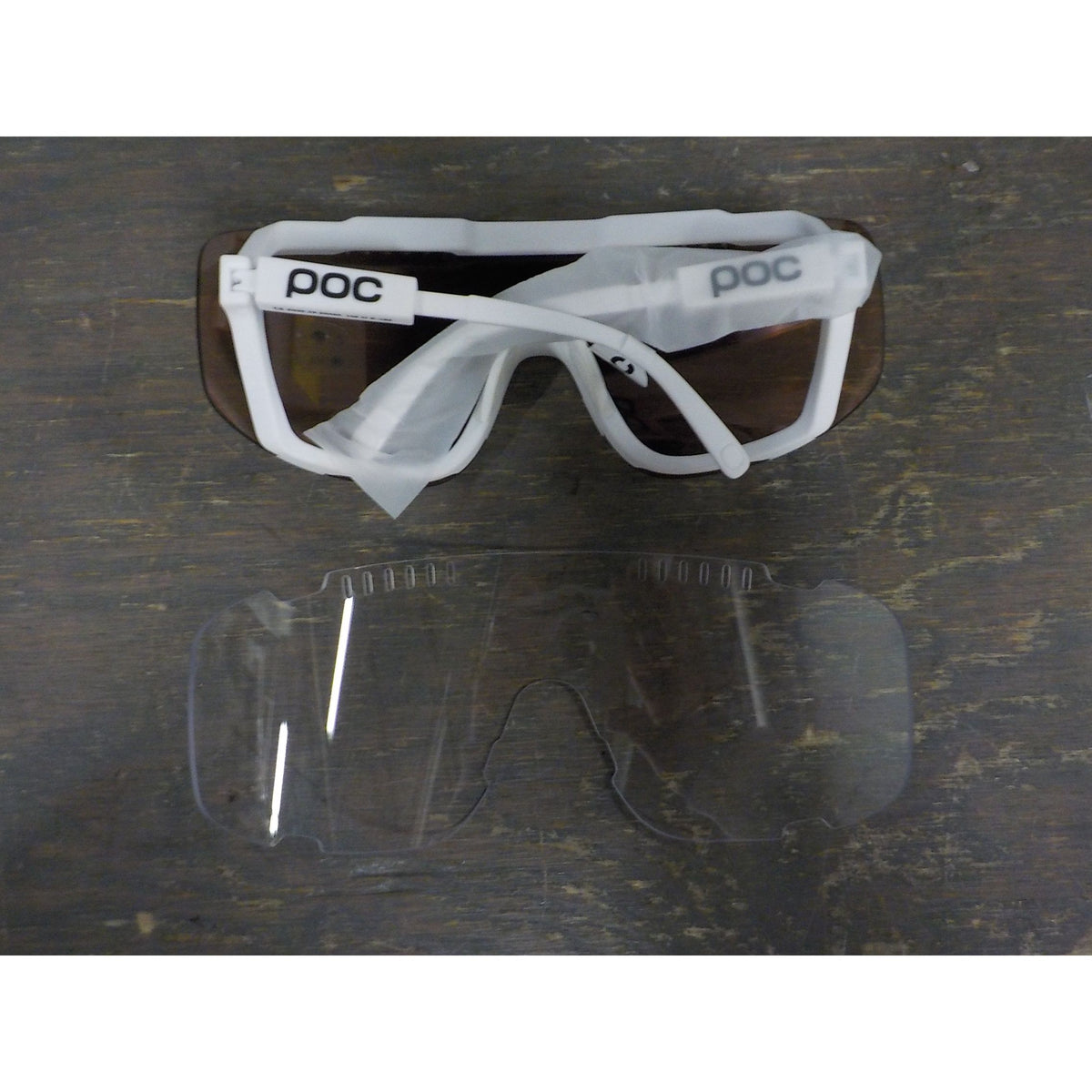 POC Sports Devour Sunglasses - Hydrogen White; Clarity Trail /Partly Sunny Silver - Used - Acceptable