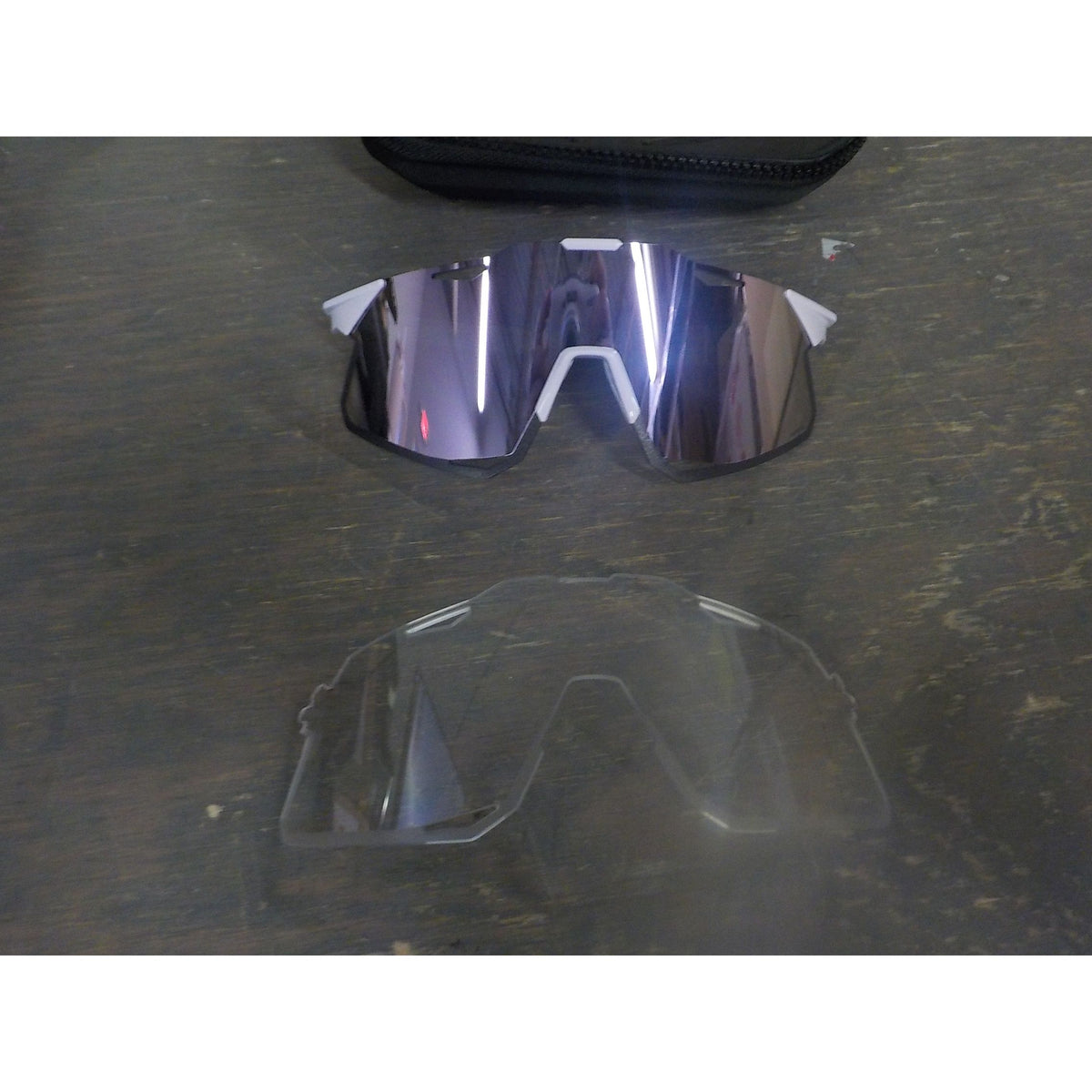 100% Hypercraft Sunglasses - Gloss Lavender; HiPER Lavender Mirror - Used - Acceptable