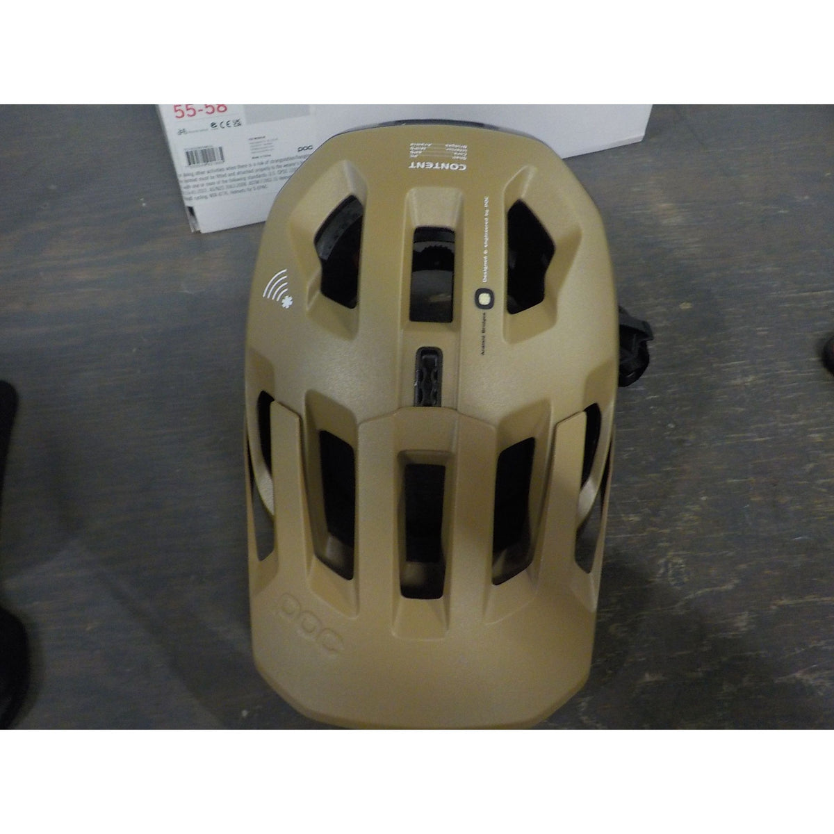 POC Sports Kortal Race Mips Helmet - Cerussite Kashima/Uranium Black Metallic/Matt - Medium/Large - Used - Acceptable