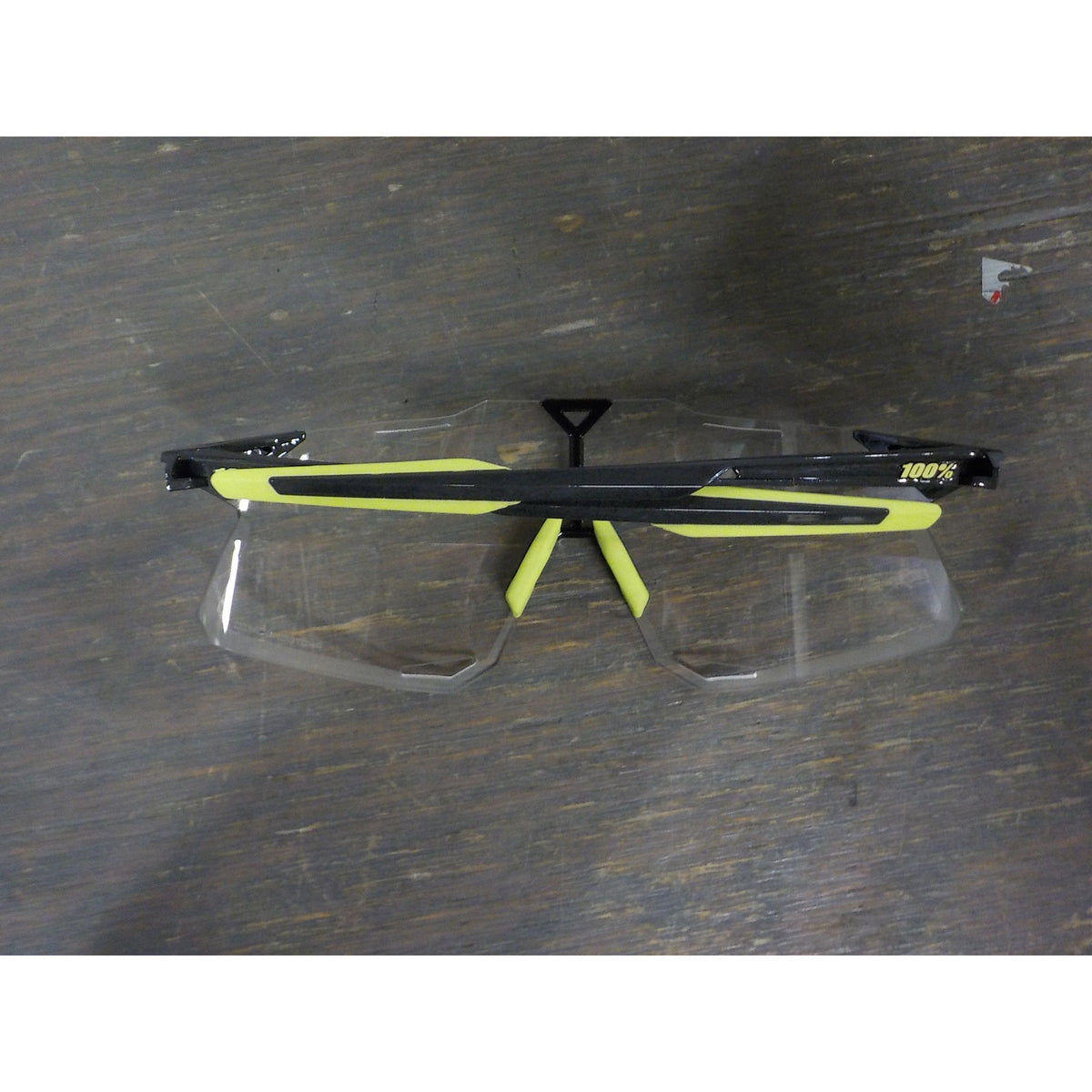100% Hypercraft Sunglasses - Gloss Black; Photochromic - Used - Acceptable